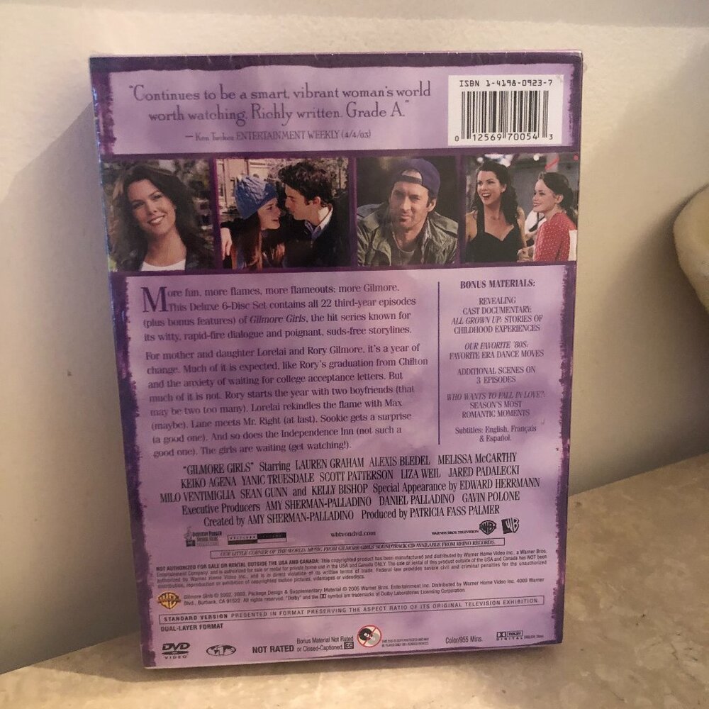 Gilmore Girls – Complete Third Season DVD – Brand New & Sealed Unopened Box Set - Picture 3 of 3